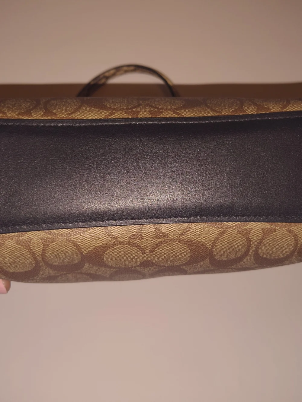 COACH Signature Canvas Satchel in Brown